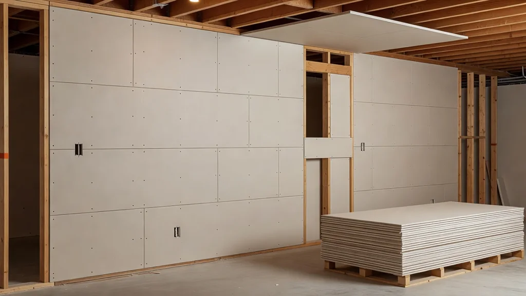 Gypsum board installation planning