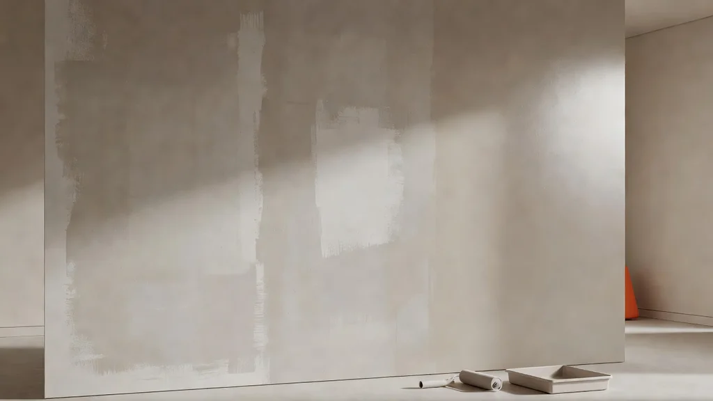 Preparing a drywall repair for paint